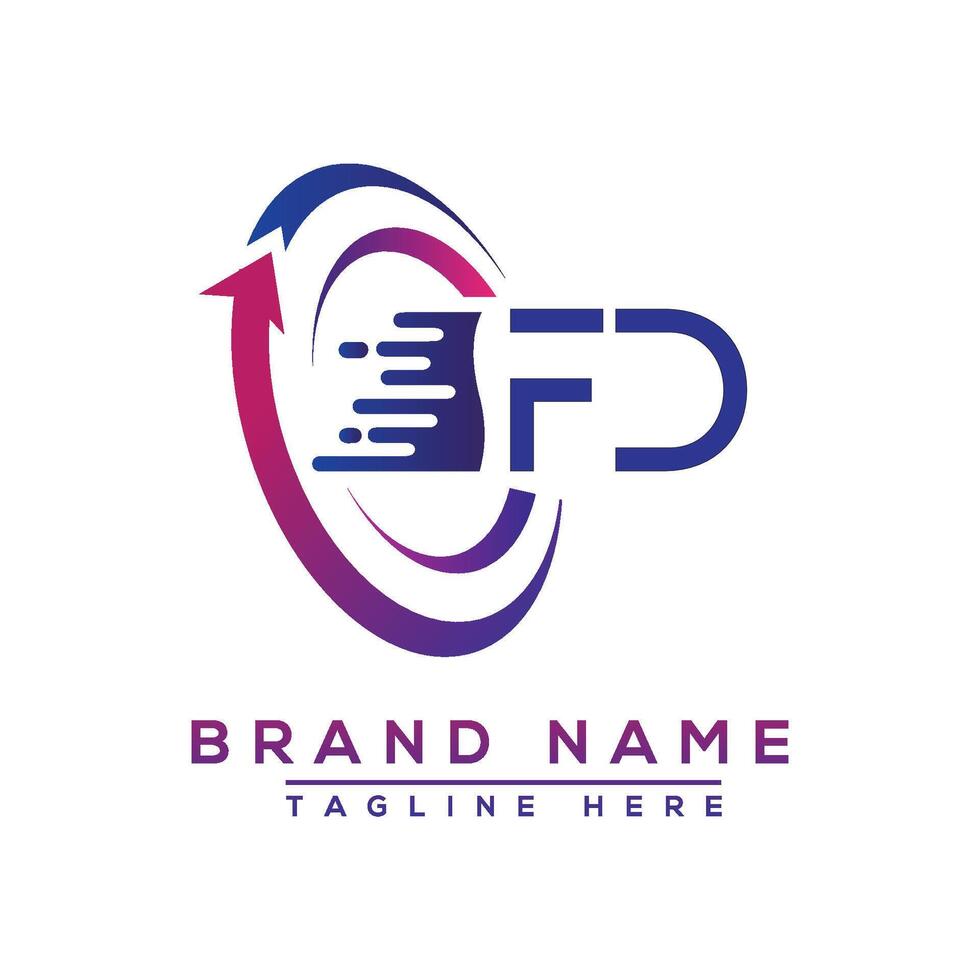 FD letter logo design. Vector logo design for business.