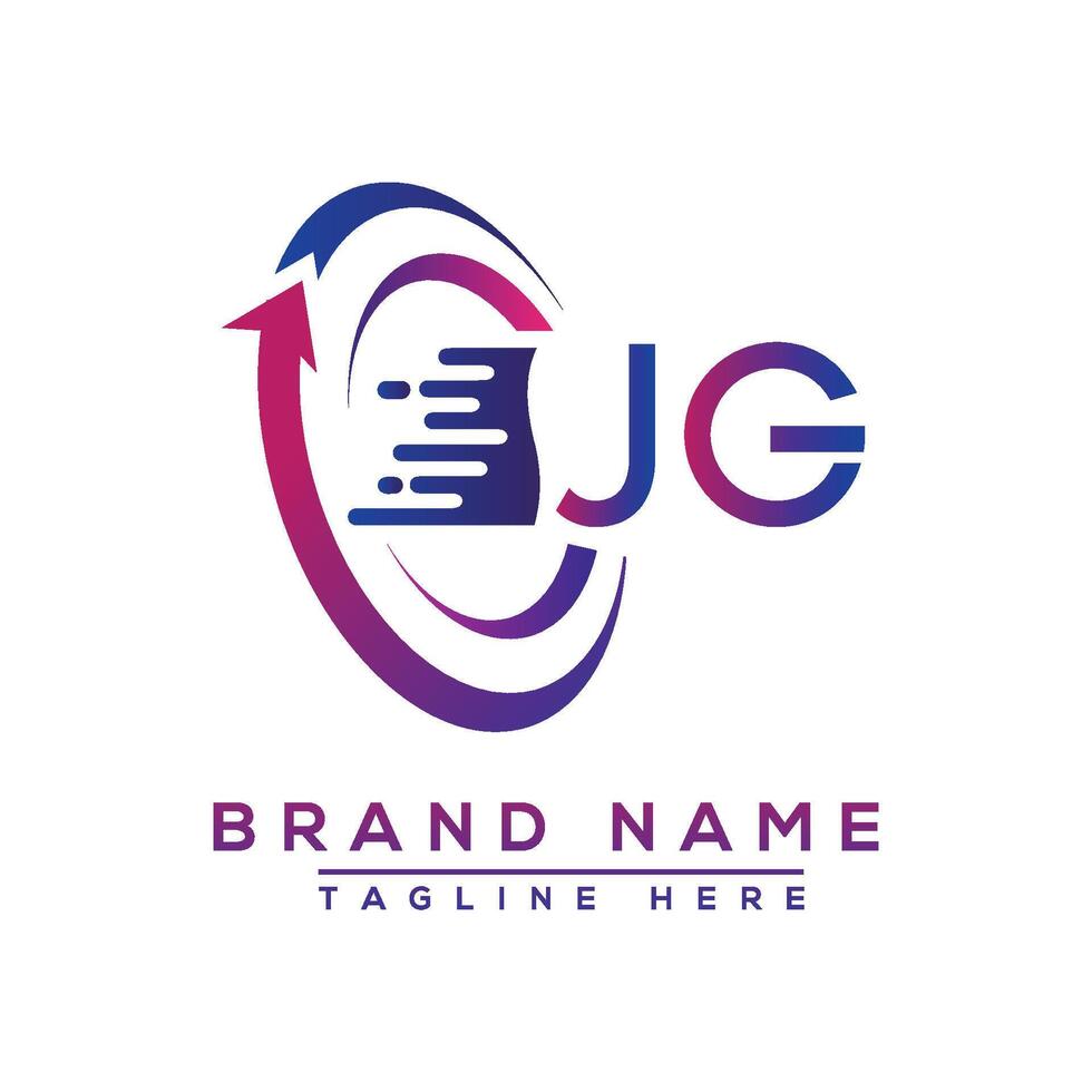 JG letter logo design. Vector logo design for business.