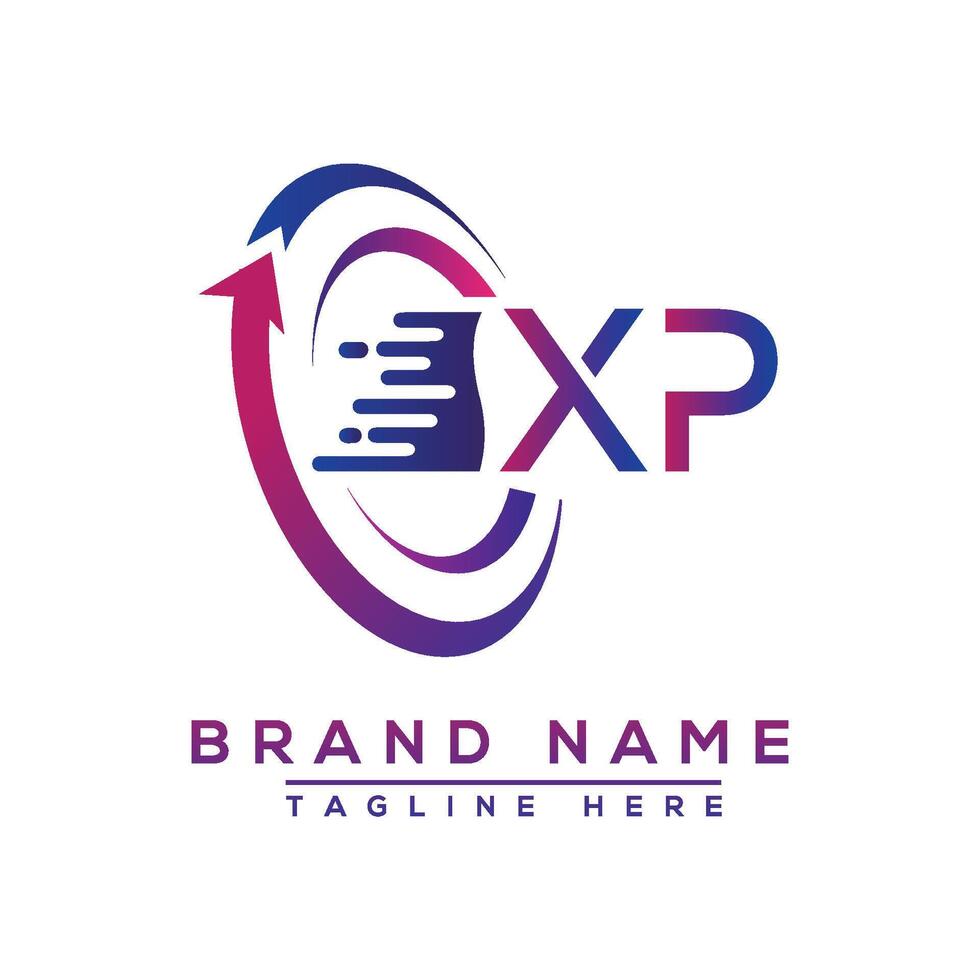 XP letter logo design. Vector logo design for business.