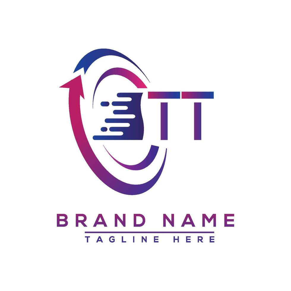 TT letter logo design. Vector logo design for business.