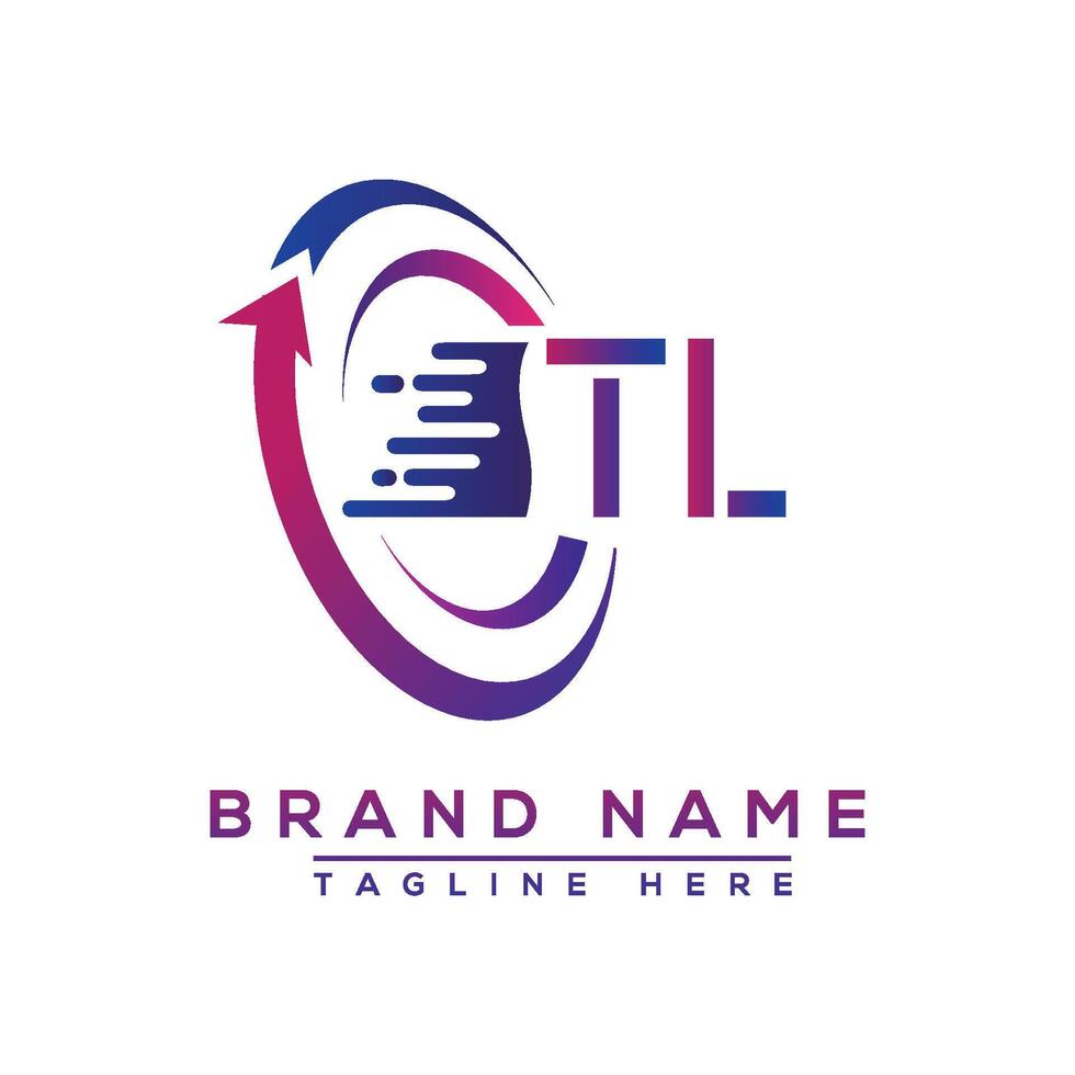 TL letter logo design. Vector logo design for business.
