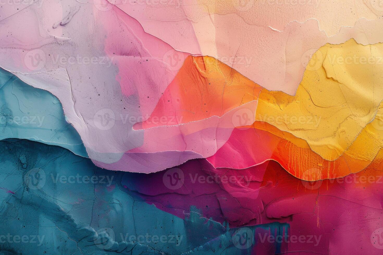 AI generated Colorful Abstract Digital Waves Artwork. Abstract digital artwork with colorful wave patterns and a vibrant, futuristic aesthetic. photo