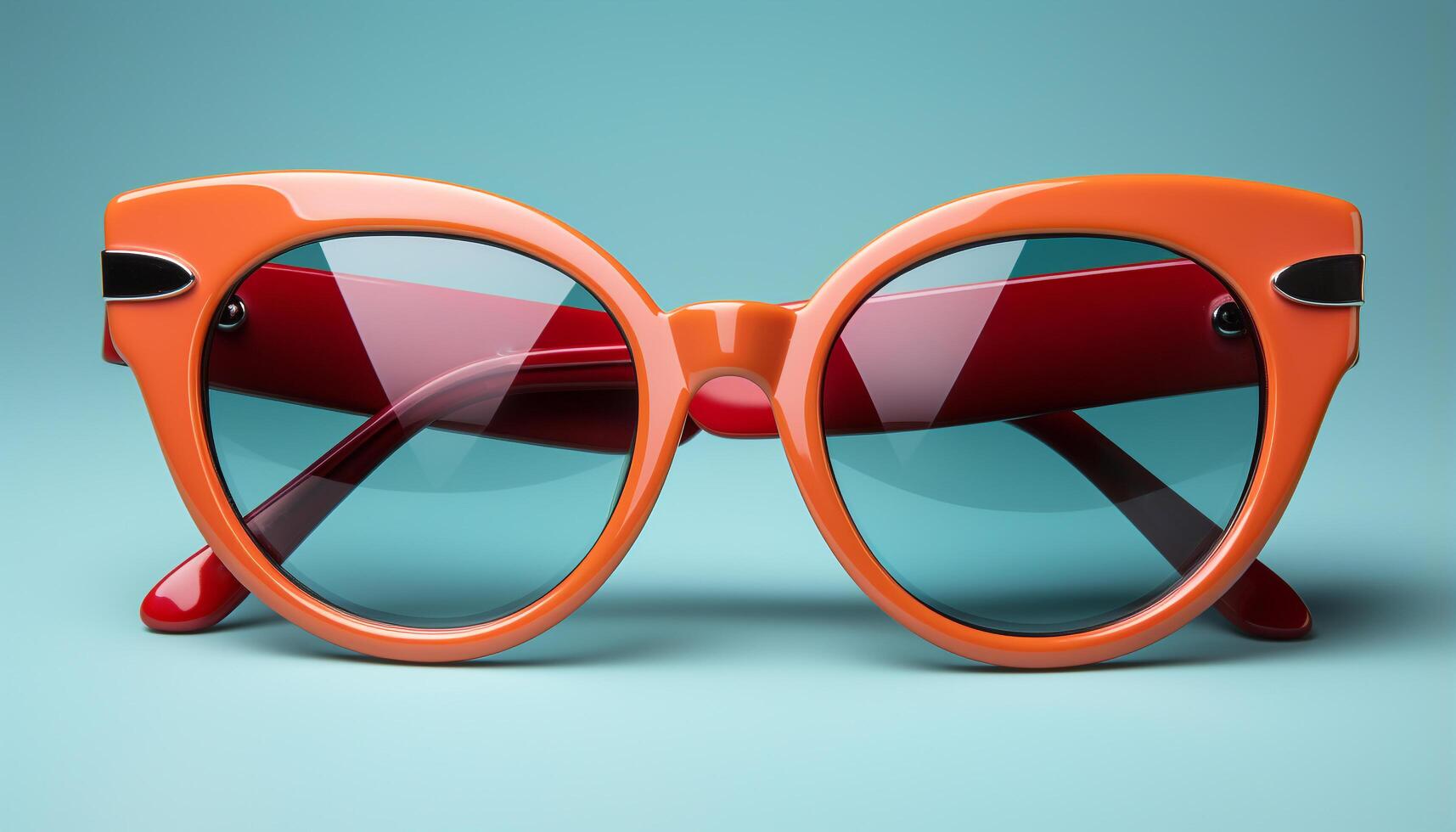 AI generated Fashionable sunglasses reflect elegance and modern design, protecting eyes from sunlight generated by AI photo