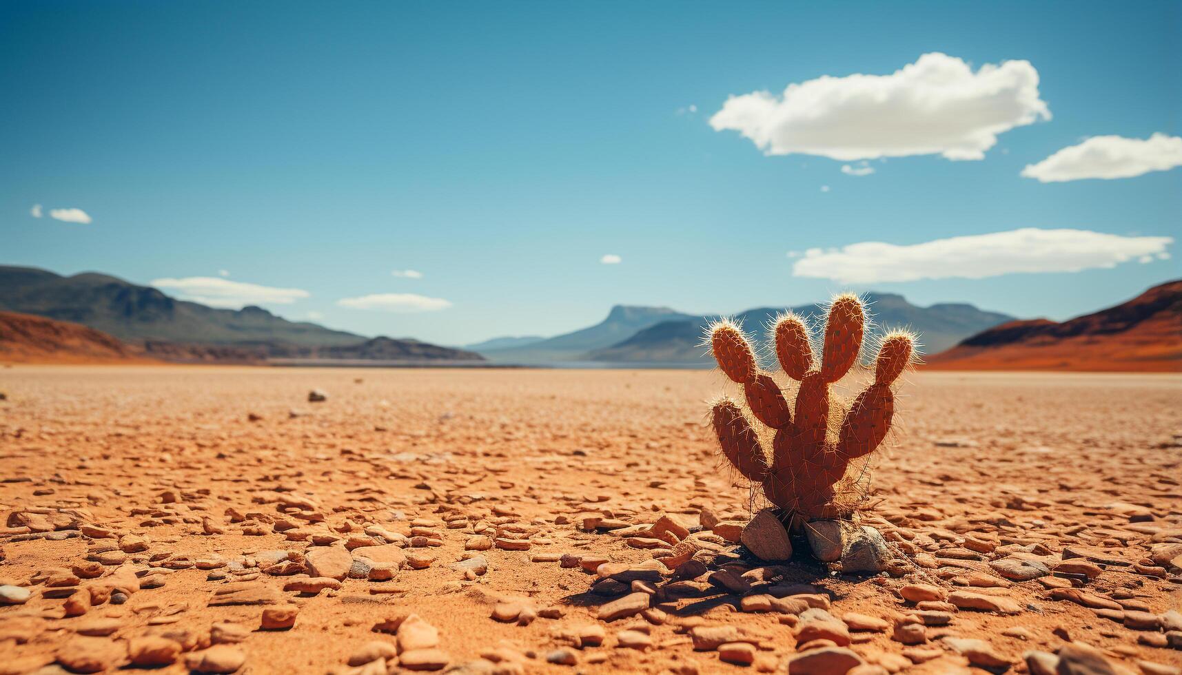 ai generado árido clima, extremo terreno, calor naturaleza belleza en remoto África generado por ai foto