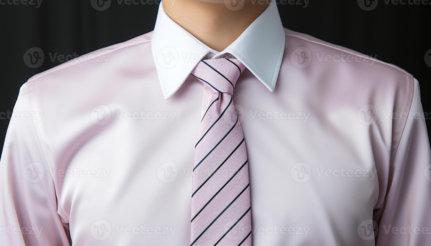 AI generated Confident businessman in suit holding blue shirt, success in office generated by AI photo