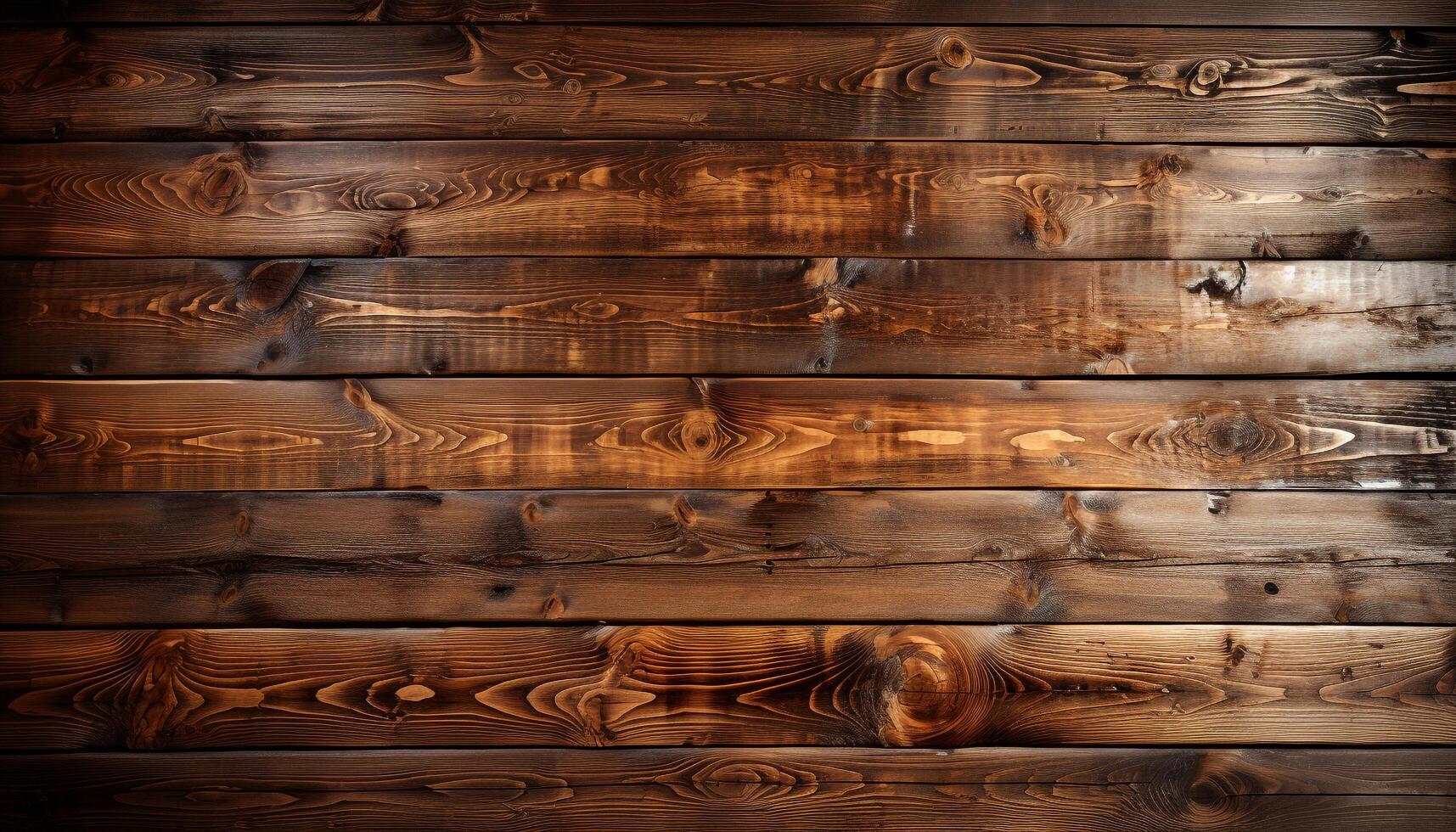 AI generated Rough wood plank backdrop, old table, rustic hardwood flooring generated by AI photo