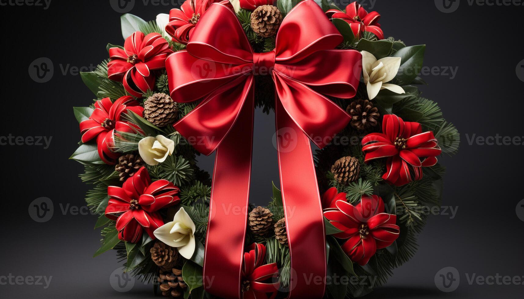 ai generado invierno celebracion regalo de naturaleza, adornado con Navidad decoración generado por ai foto