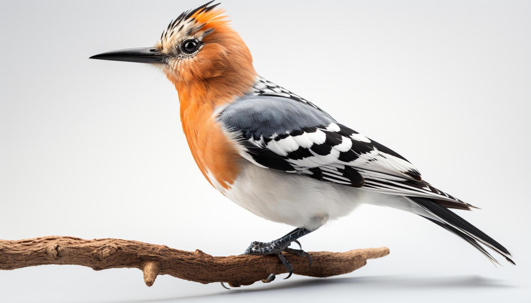 AI generated A cute nuthatch perching on a branch, looking away generated by AI photo