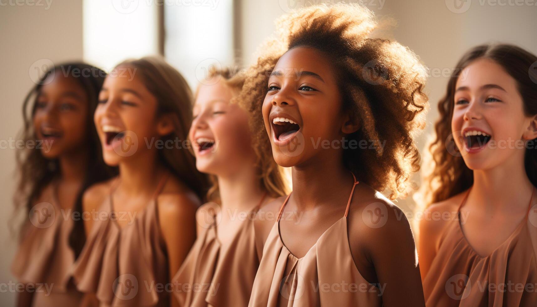 ai generado un grupo de joven adultos disfrutando un despreocupado verano fiesta generado por ai foto