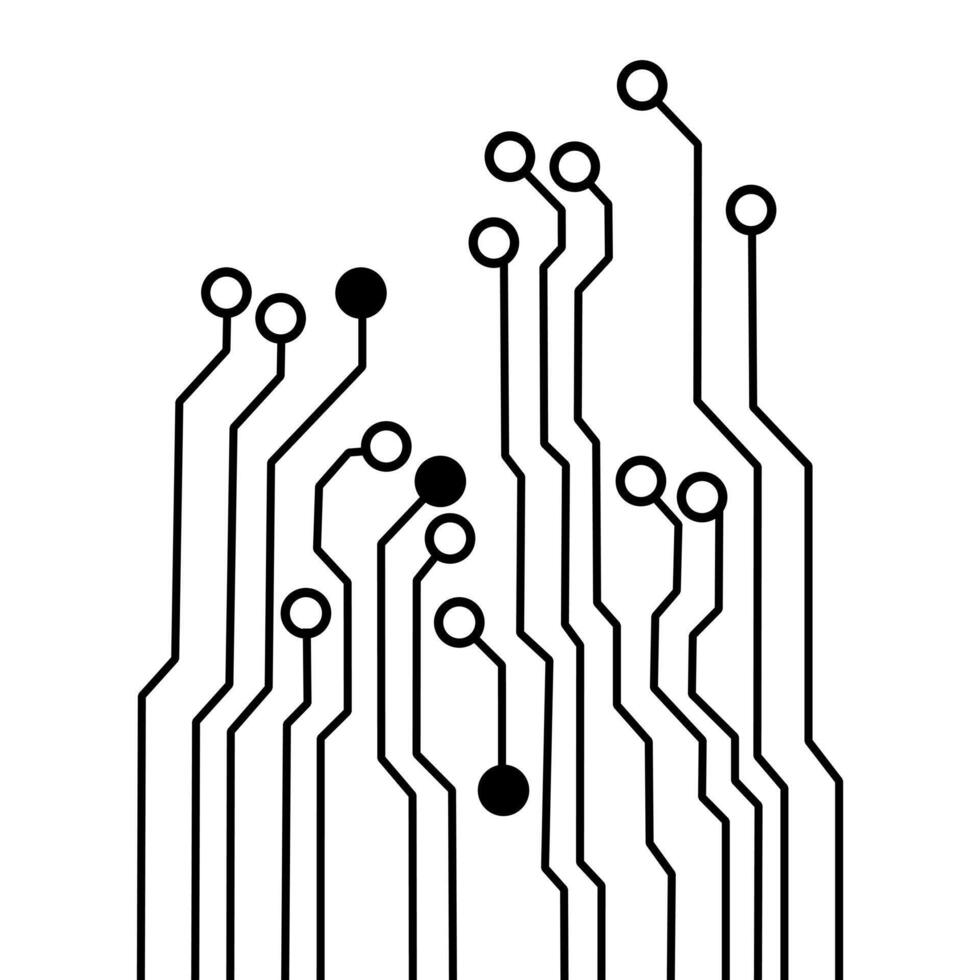 echnology Circuit board background vector