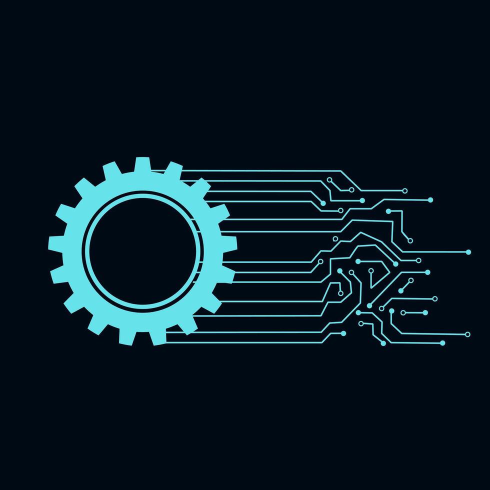 Gear smart icon. ai vector icon for web design