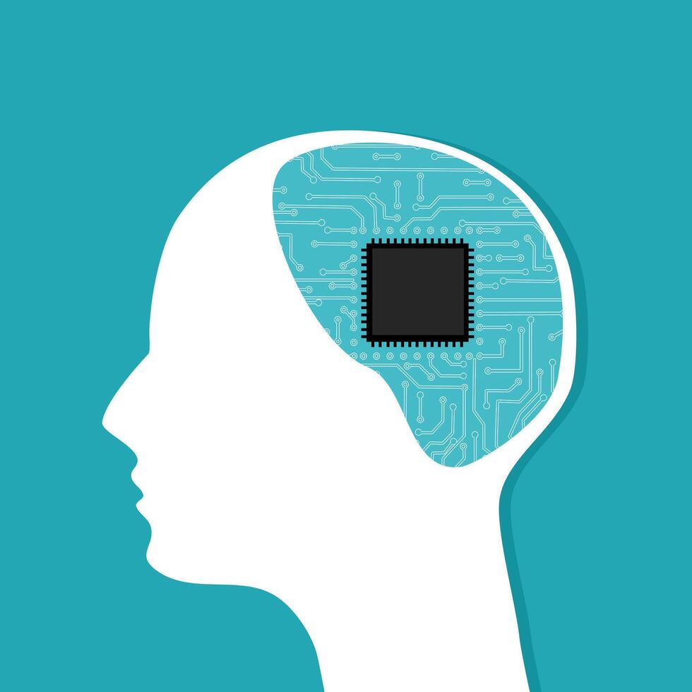 Circuits boards and processors vector