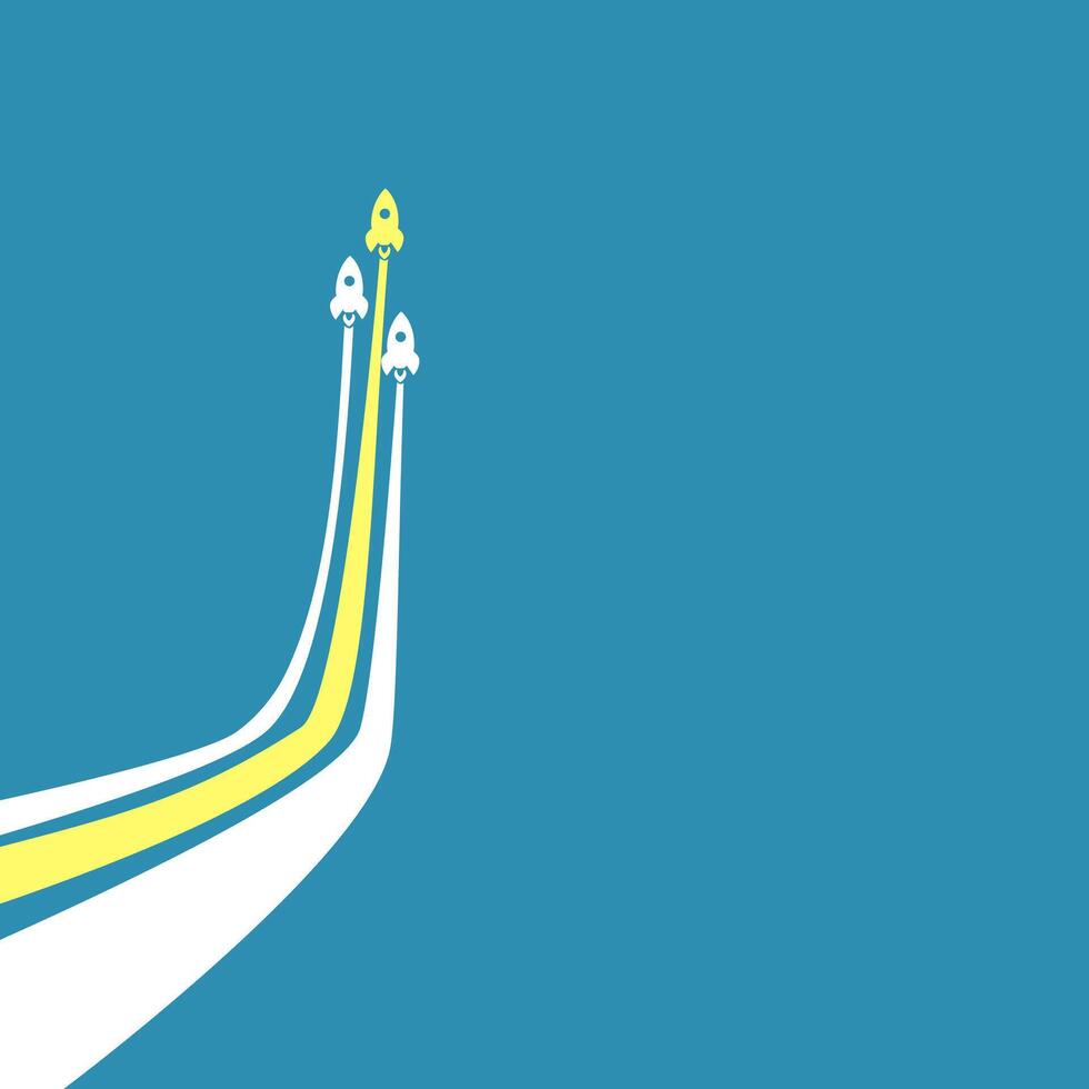 The rocket is soaring. Initiation and leadership vector