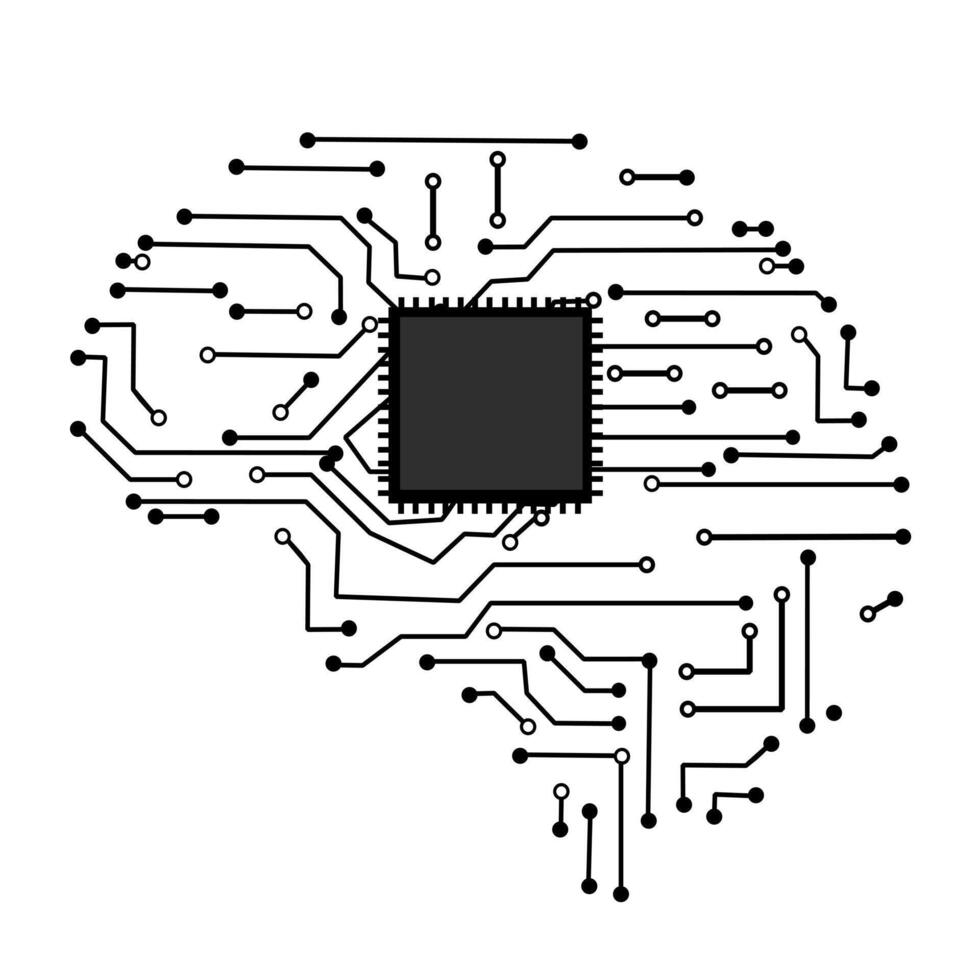 Circuits boards and processors in the human vector