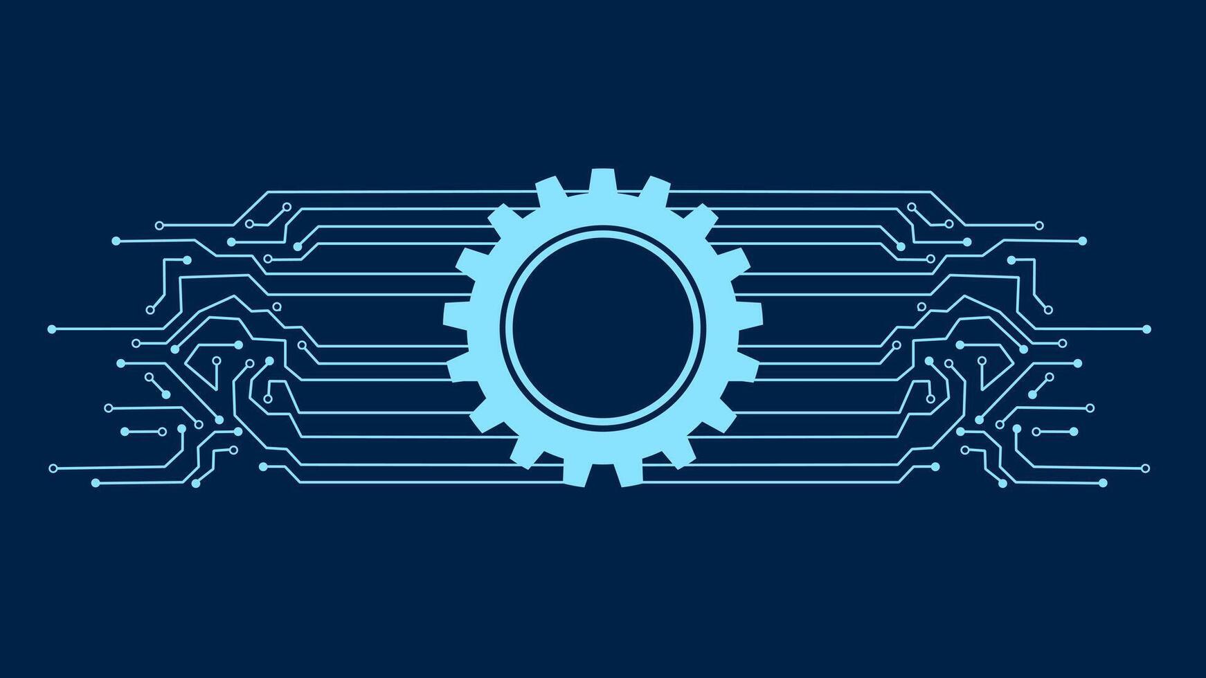 Gear smart icon. ai vector