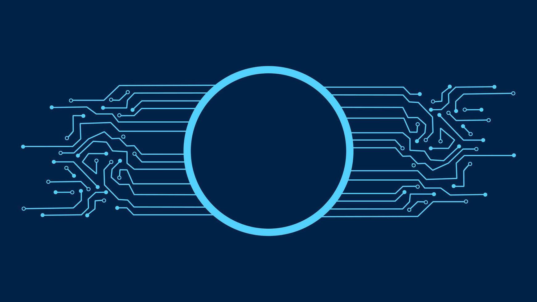 technology Circuit board background vector