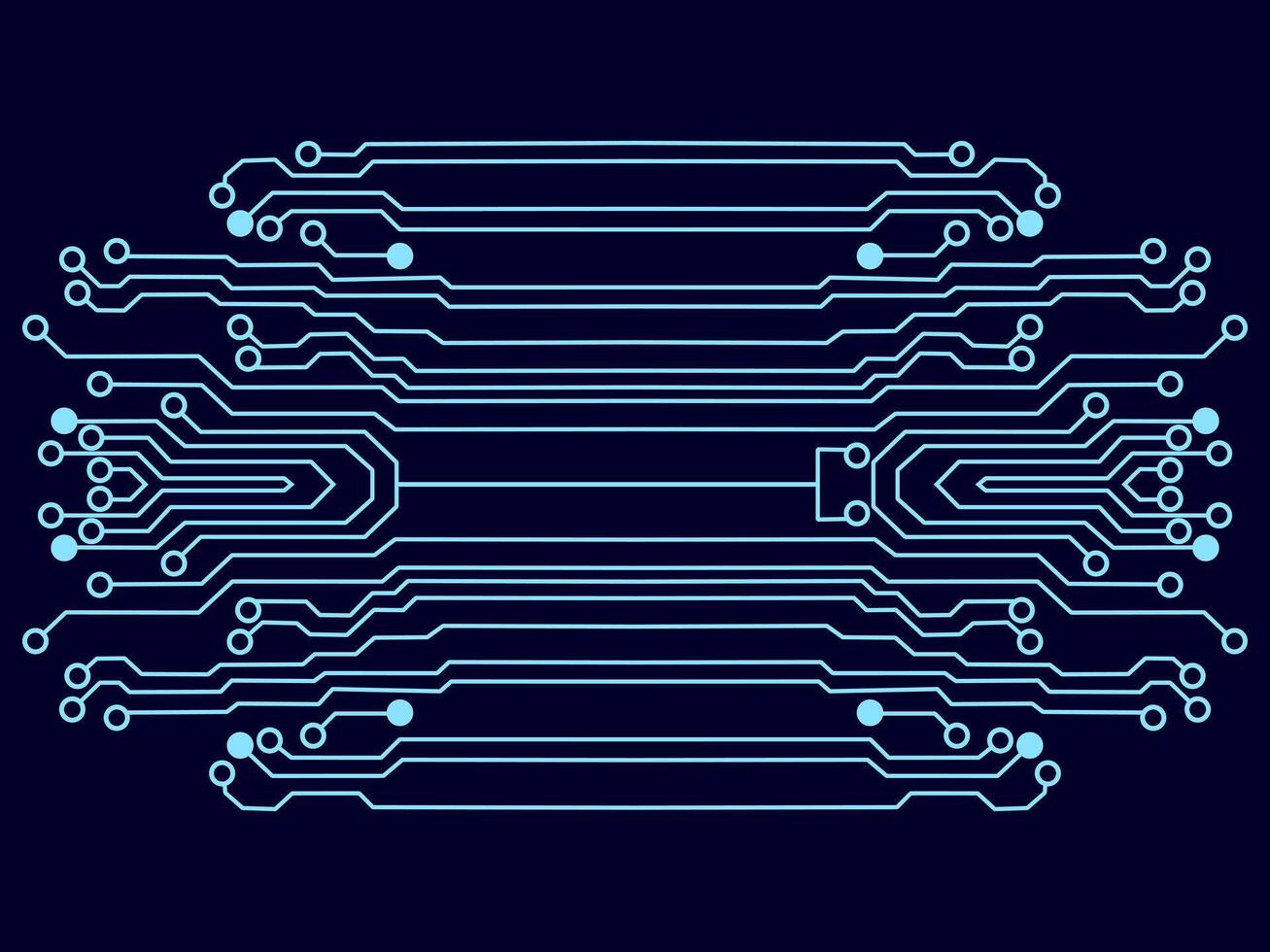 tecnología circuito tablero vector