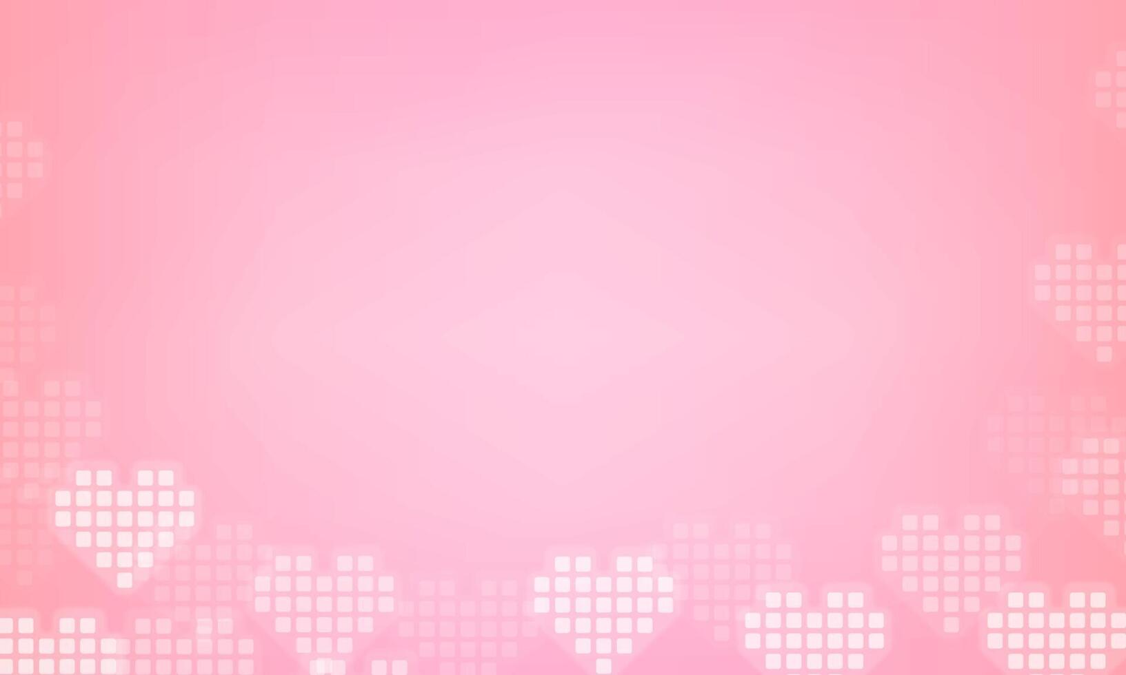 Abstract Happy Valentine's days neon heart pink background with for vector poster design