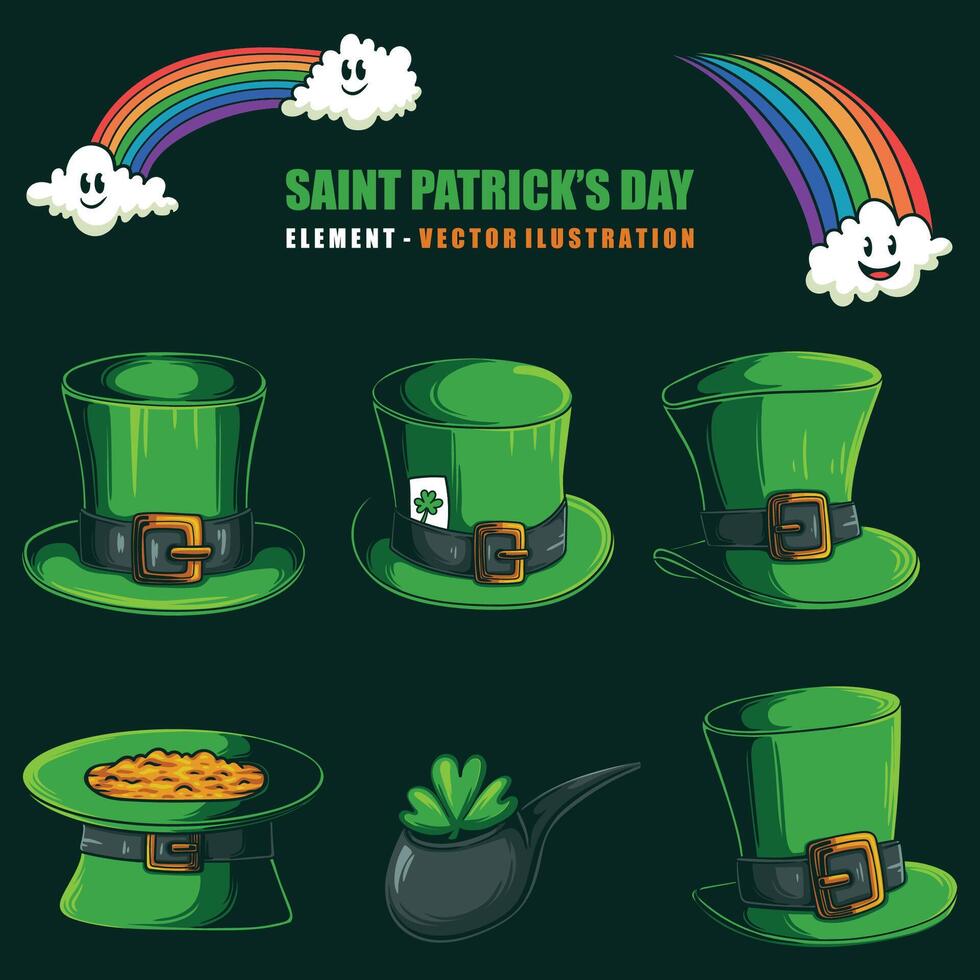 Set element saint patrick's day collection vector illustration