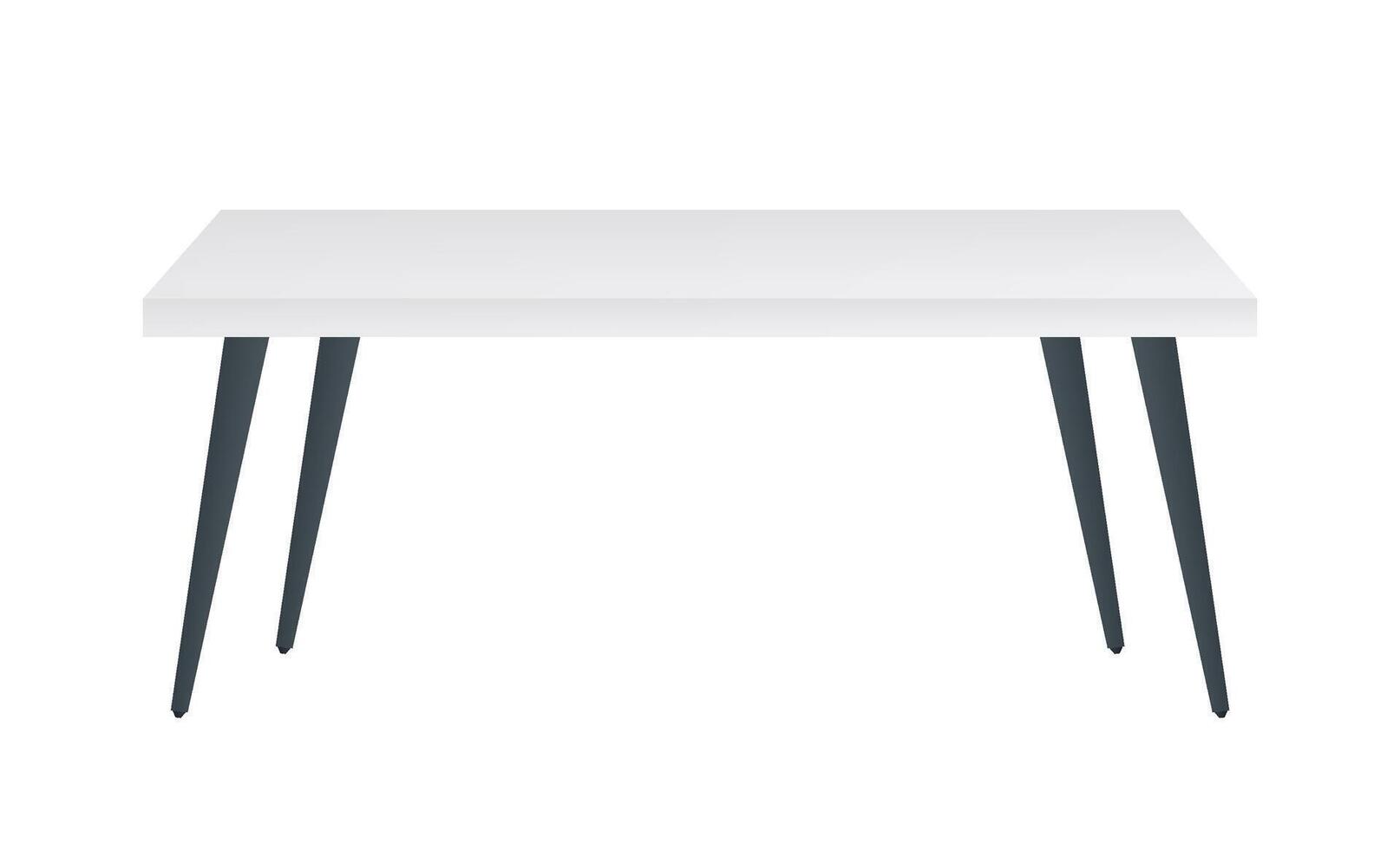 White Table, Platform, Stand. Vector illustration
