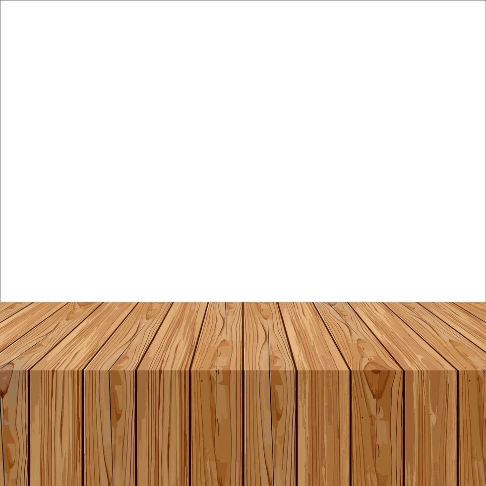 sin costura de madera textura representando un mesa arriba, exhibiendo natural madera grano patrones vector