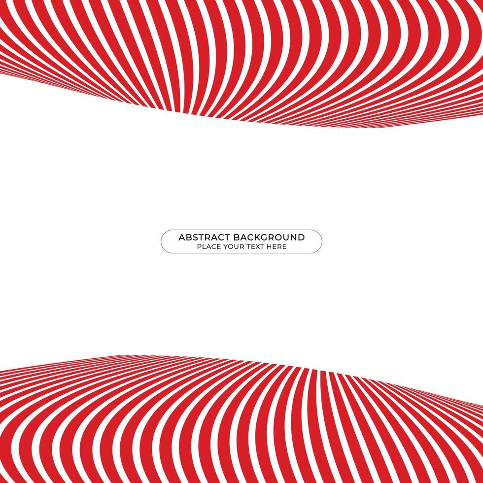 Red and white abstract background with lines. Abstract banner with circular geometric shapes background. Red stripes abstract background with copy space vector