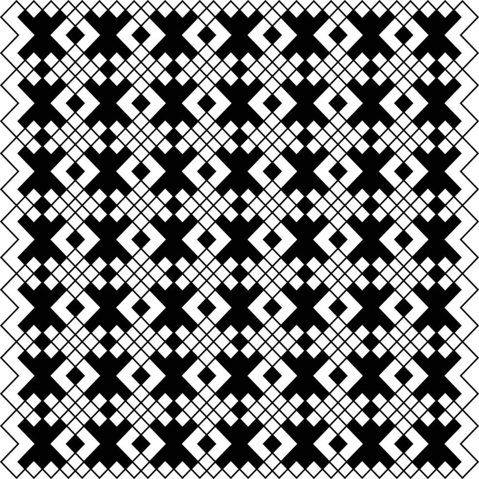 Abstract black and white triangular geometric seamless pattern, vector, texture, textile fabric art vector