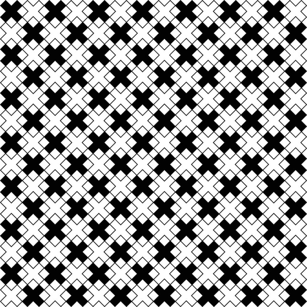 Abstract black and white triangular geometric seamless pattern, vector, texture, textile fabric art vector