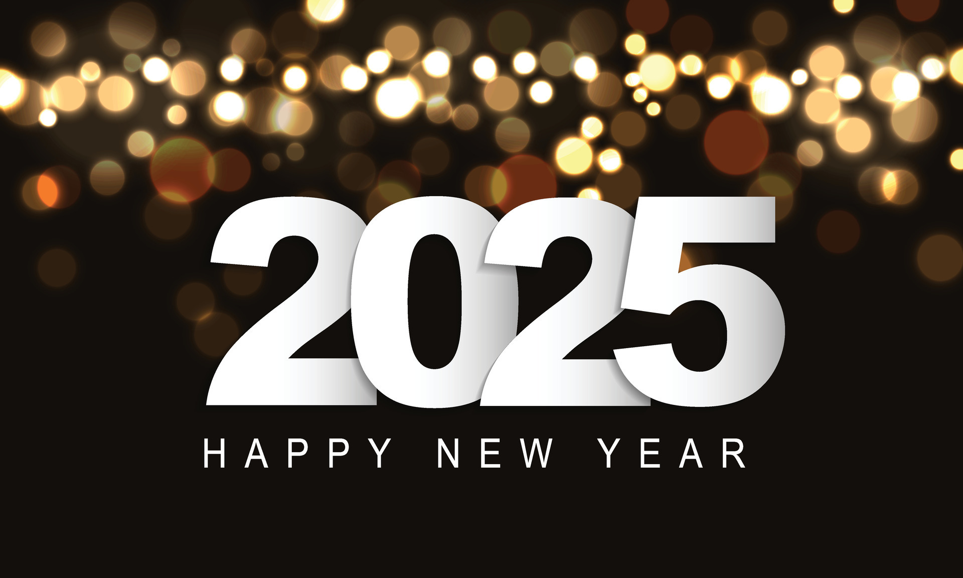 2025 Happy New Year Background Design. Greeting Card, Banner, Poster. Vector Illustration
