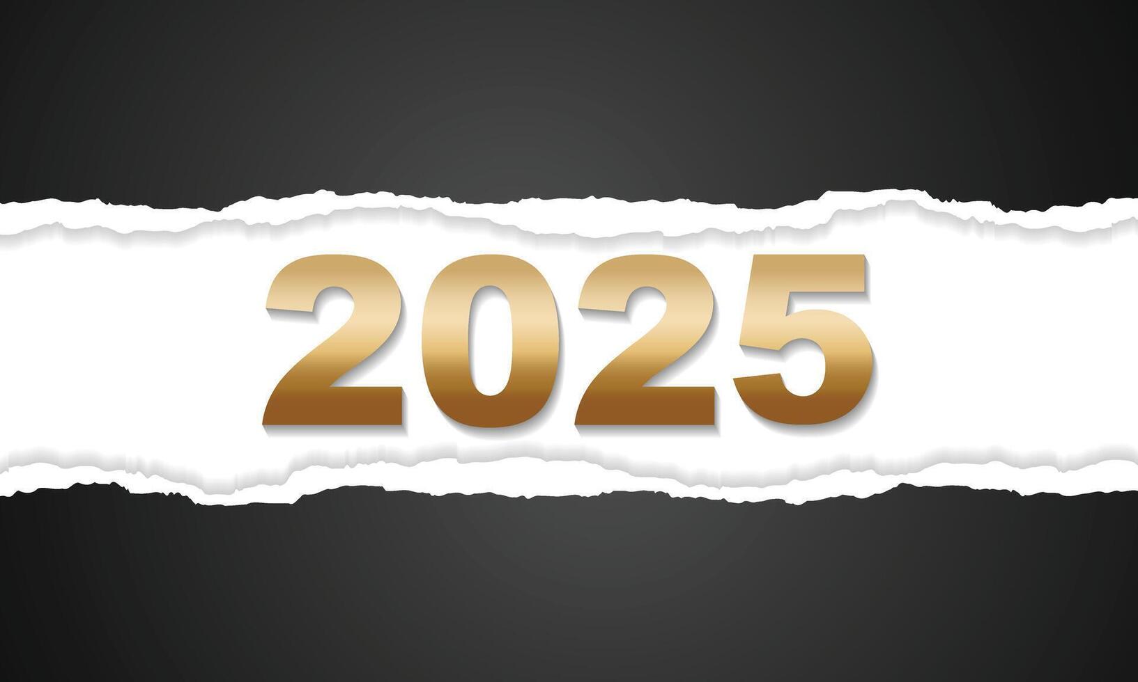 2025 Happy New Year Background Design. Greeting Card, Banner, Poster. Vector Illustration.