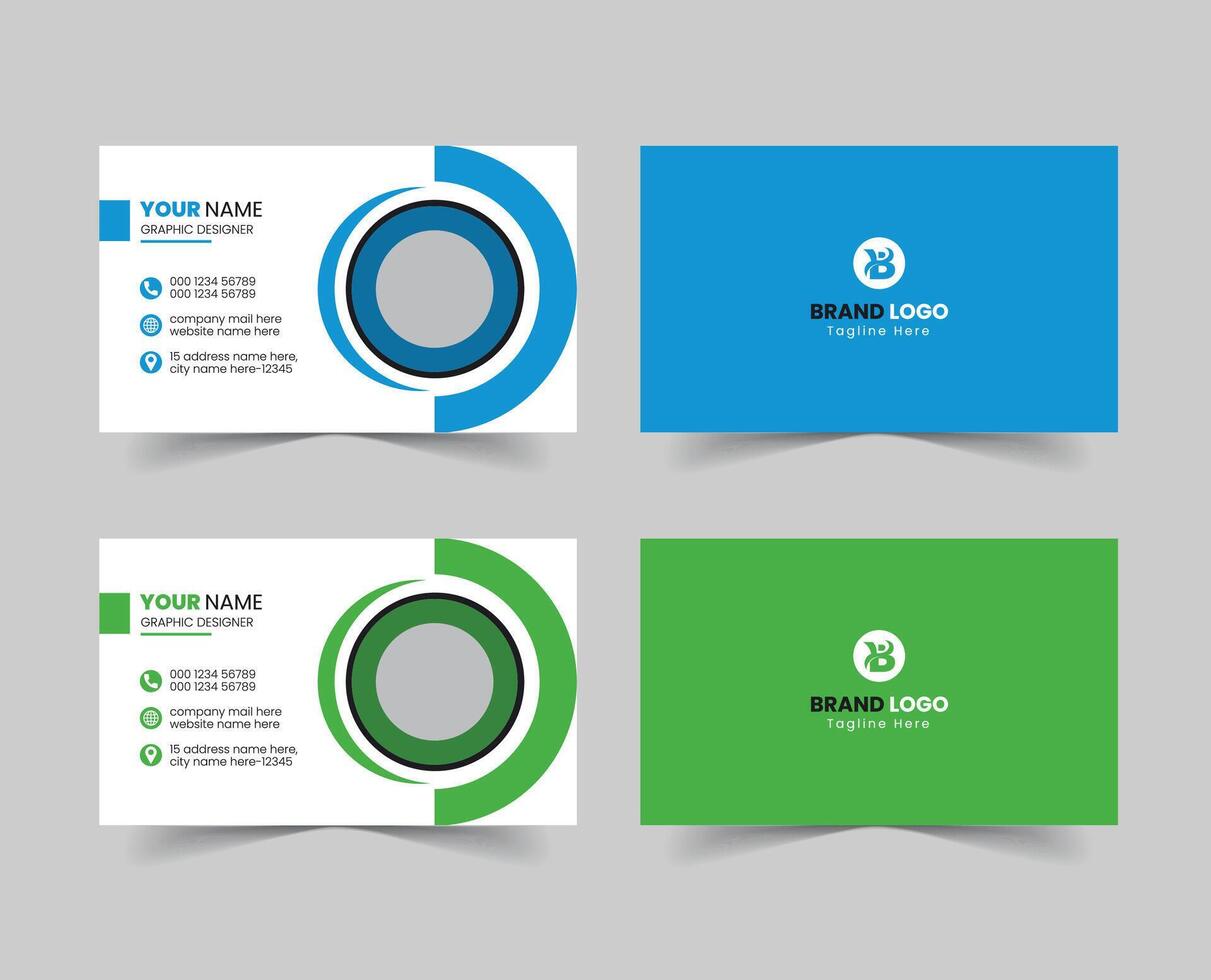 Free Vector Modern Creative Corporate Business Card Template Design