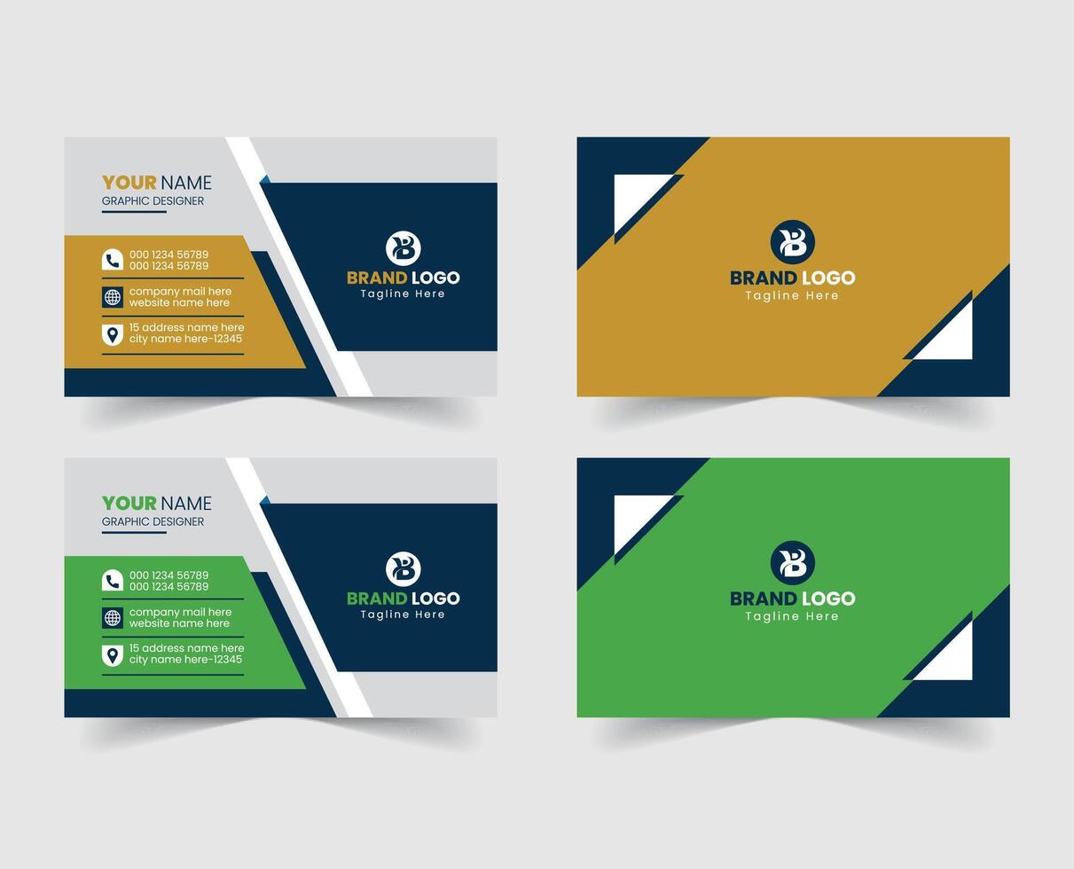 Free Vector Modern Creative Corporate Business Card Template Design