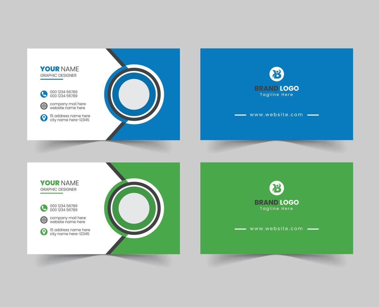 Free Vector Modern Creative Corporate Business Card Template Design