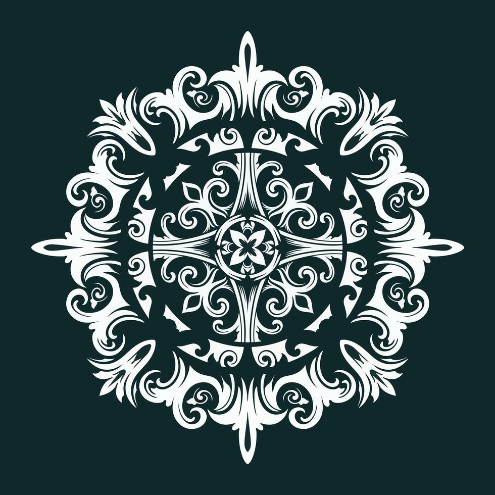 vector Clásico mandala ornamento o flor