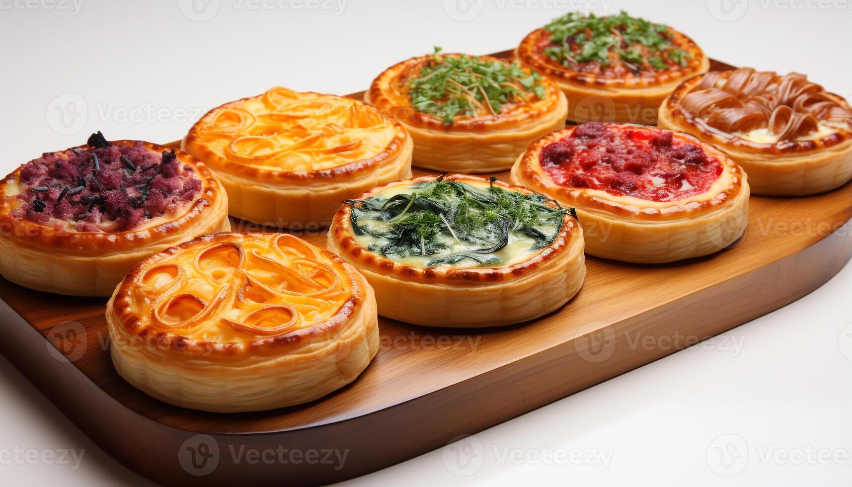 AI generated Freshness and variety on a homemade gourmet plate of food generated by AI photo