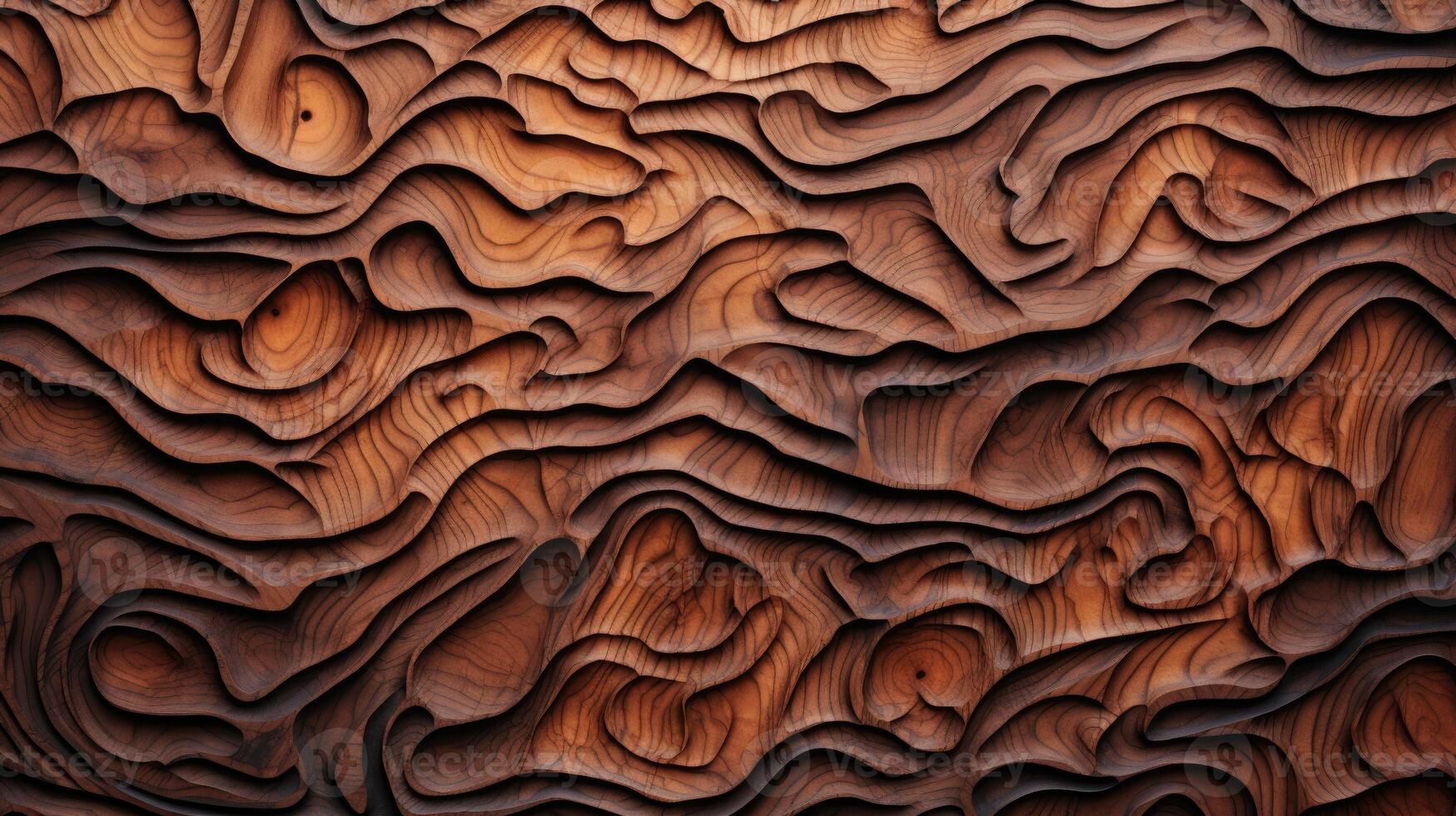 AI generated Delve into the organic warmth of a wooden cut texture. Ai Generated photo