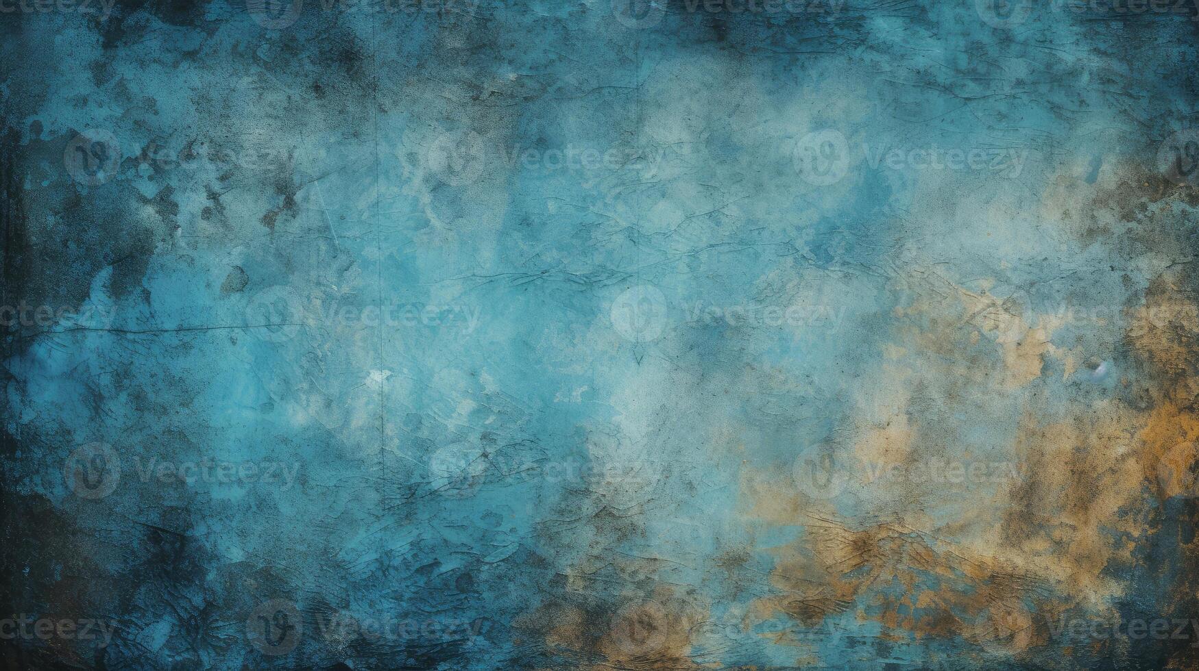 AI generated Bold grunge blue background exudes rugged charm with distressed textures, Ai Generated. photo