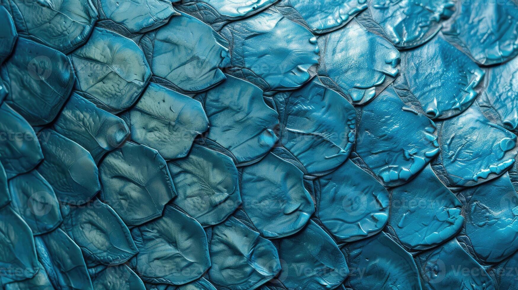 AI generated Rich blue leather textured with the allure of reptilian scales, evoking serpentine elegance, Ai Generated. photo
