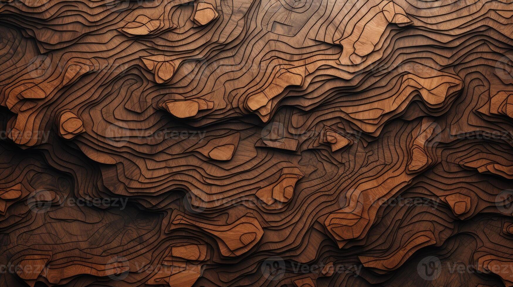 AI generated Delve into the organic warmth of a wooden cut texture. Ai Generated photo