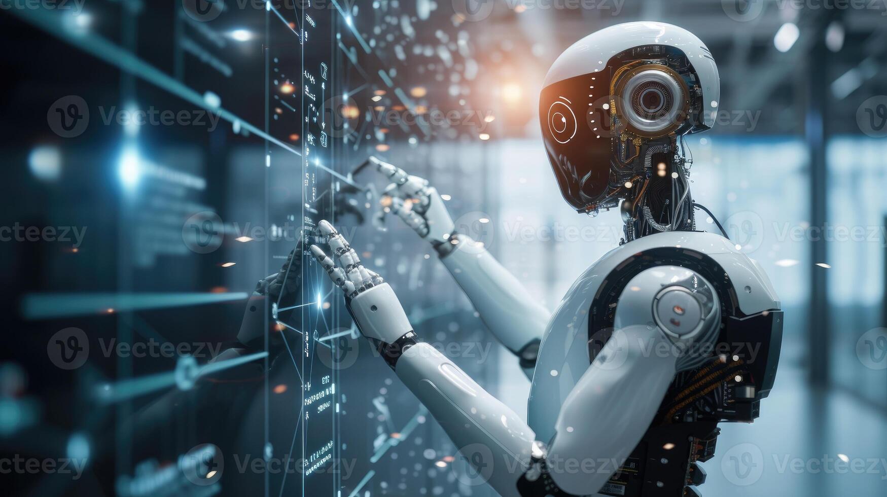 AI generated Engage with Chatbot, converse with AI, Artificial Intelligence, Ai Generated. photo