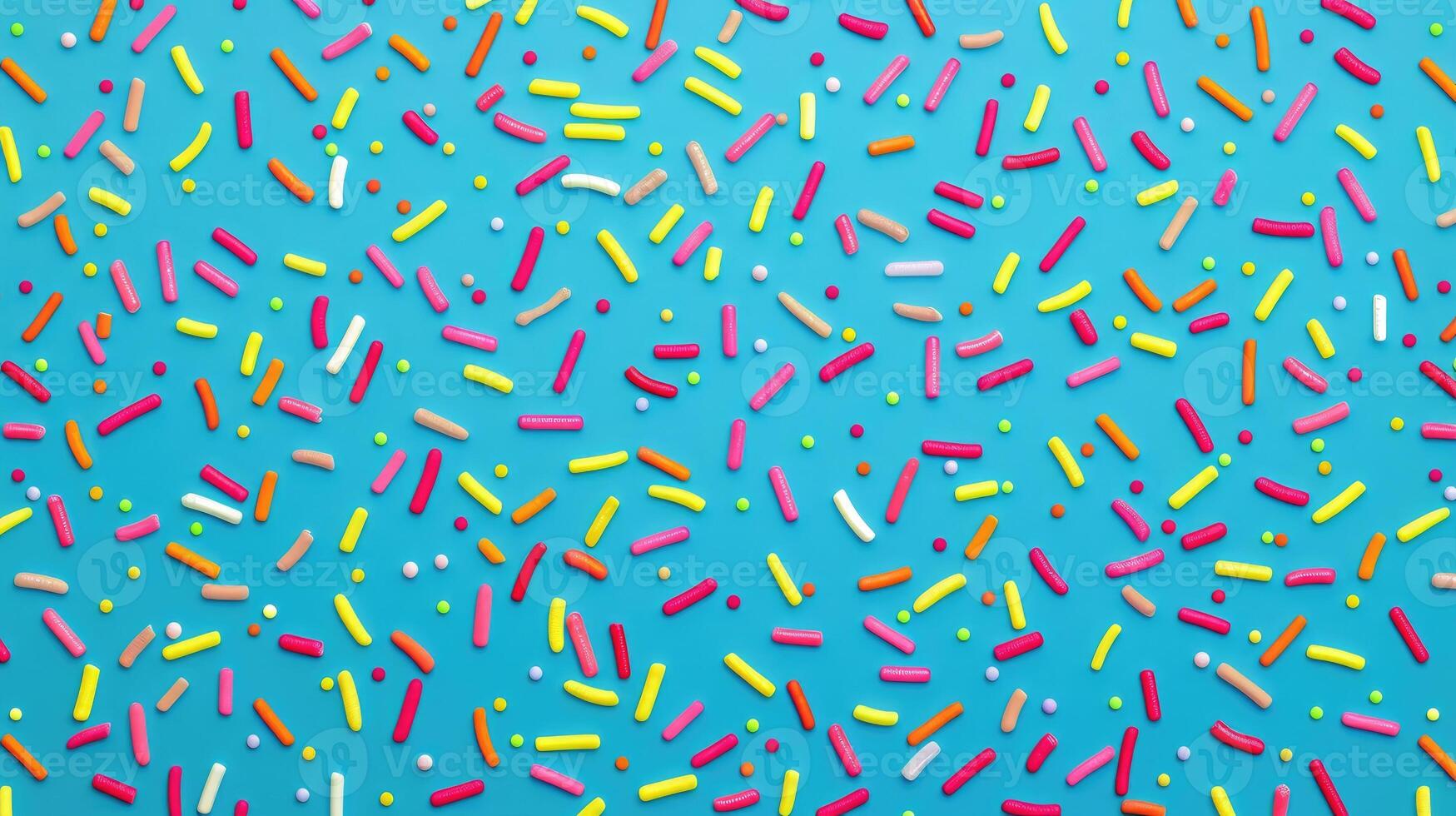 AI generated Elevate your design with a trendy pattern of colorful sprinkles. Ai Generated photo