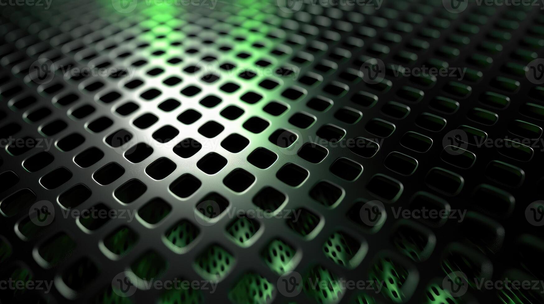 AI generated The fusion of black and green metal textures forms a sleek and modern background, Ai Generated. photo