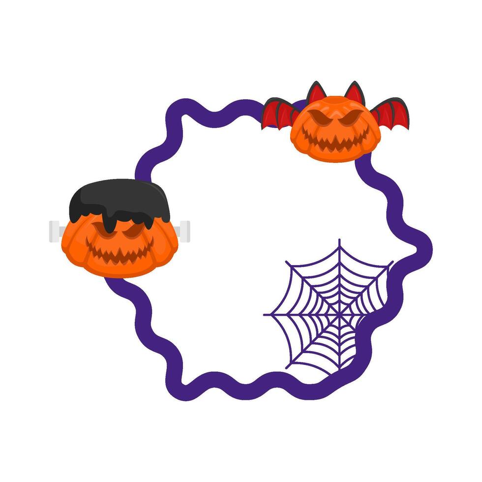 Illustration of Halloween frame vector