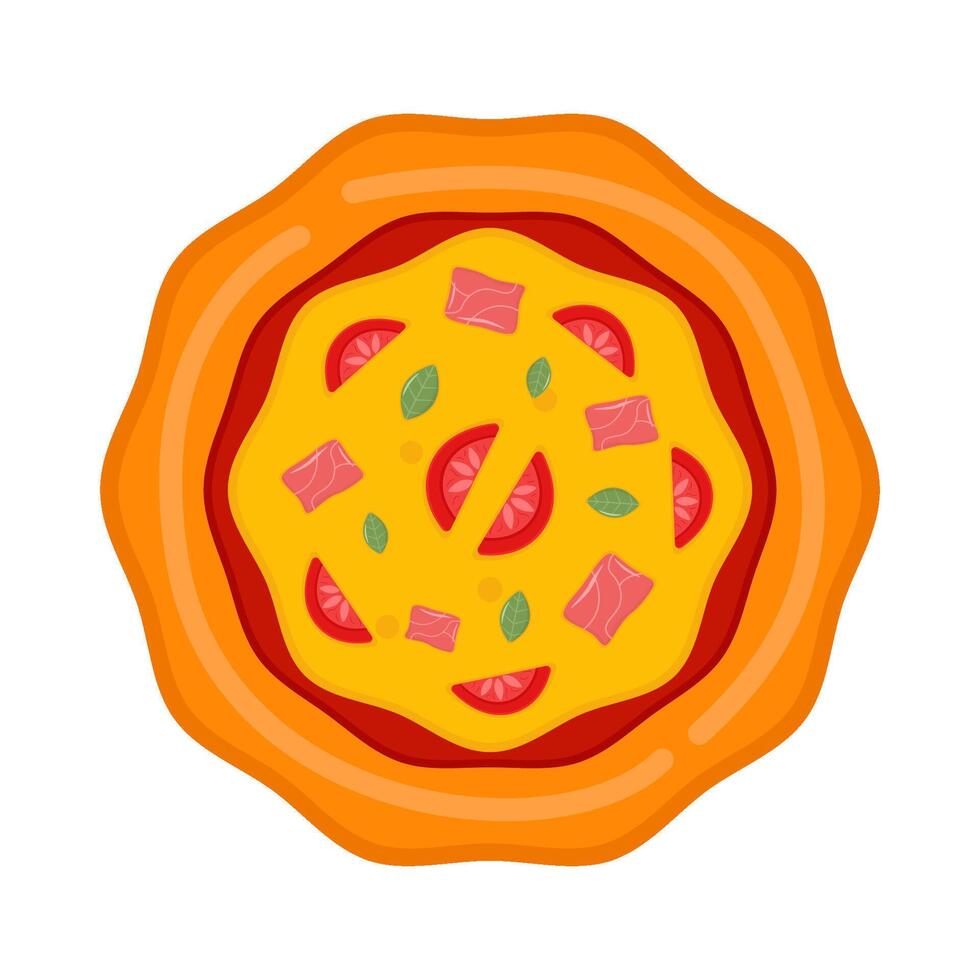 Illustration of pizza vector