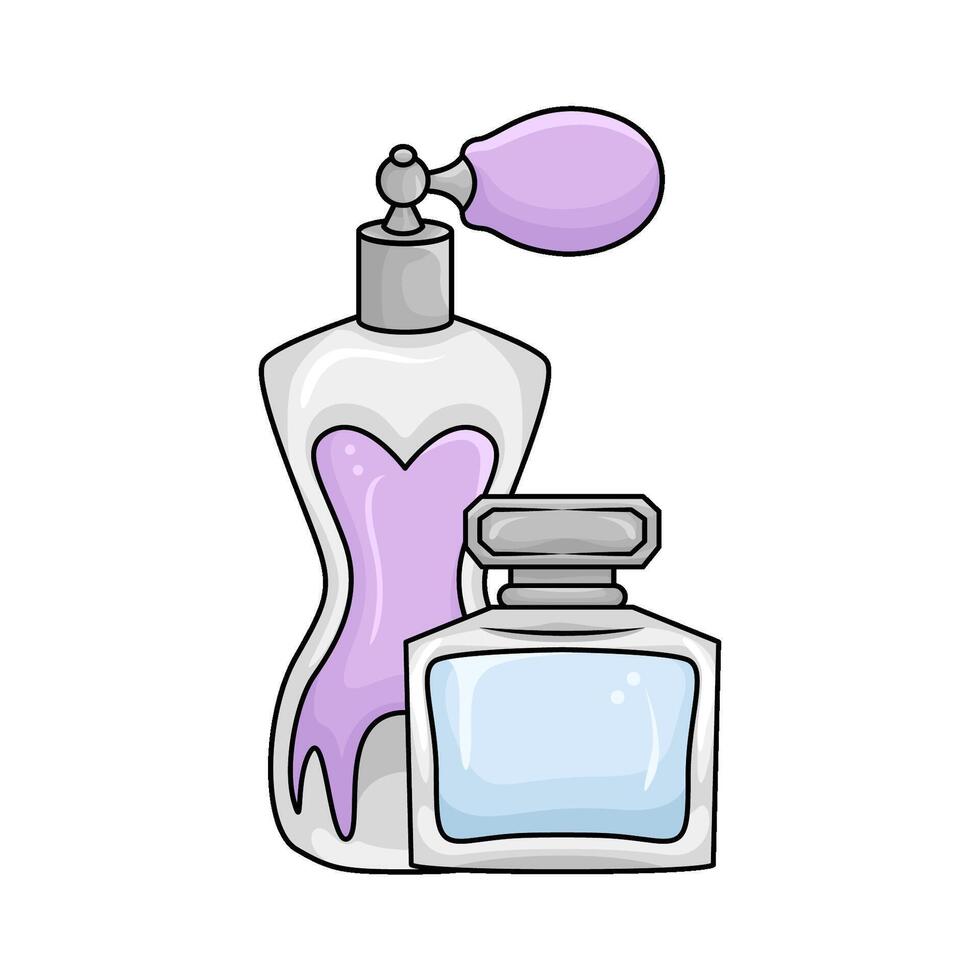 ilustración de perfume vector