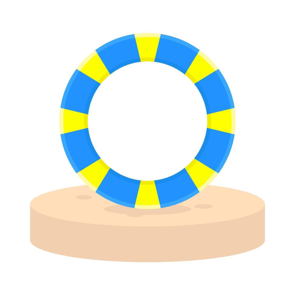 Illustration of lifebuoy vector