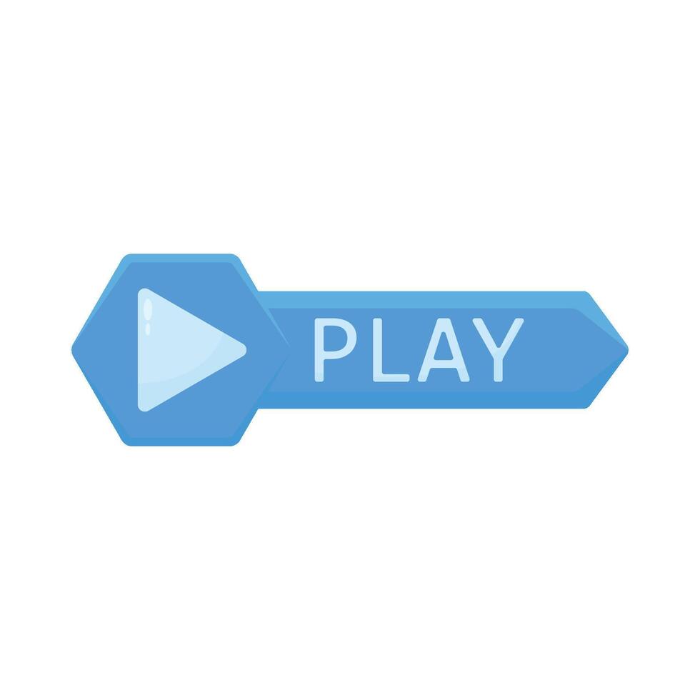 Illustration of play button vector