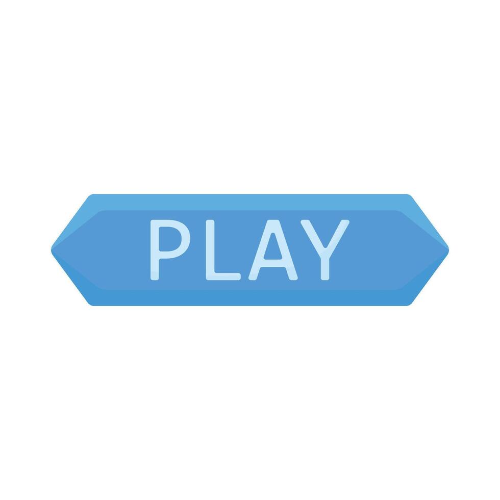 ilustración de jugar botón vector