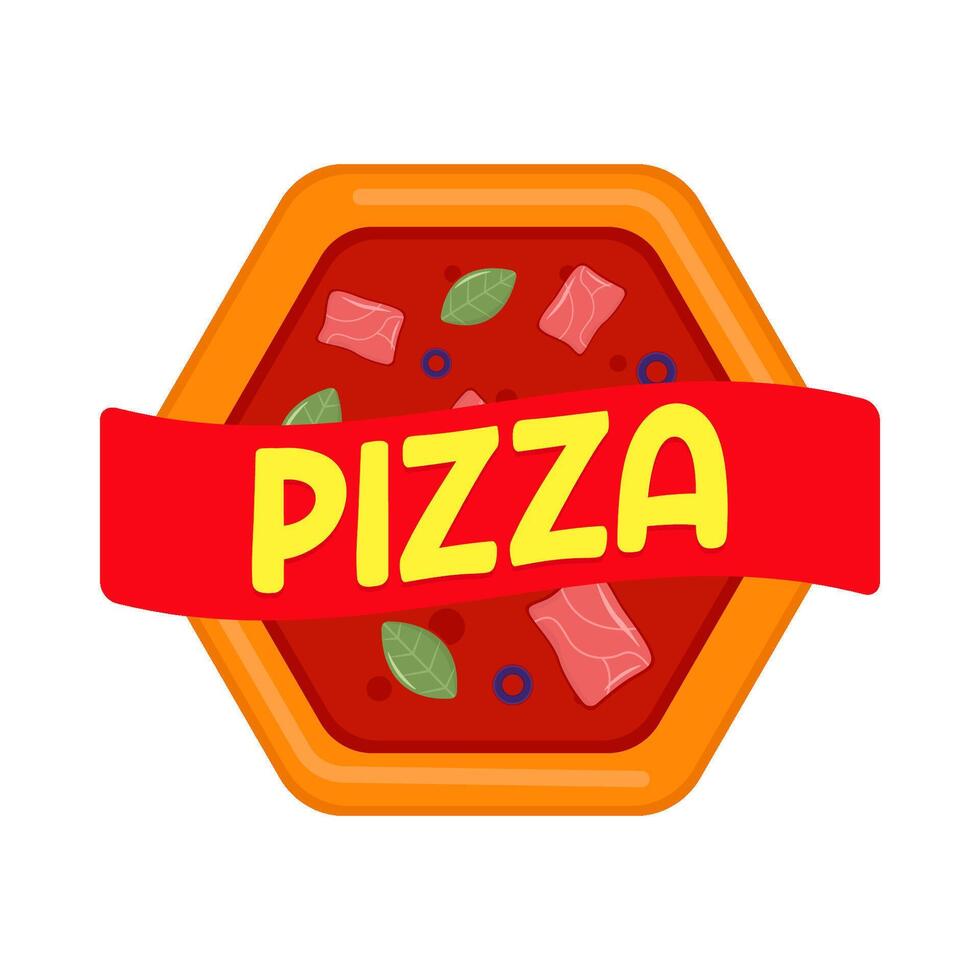 ilustración de pizza vector