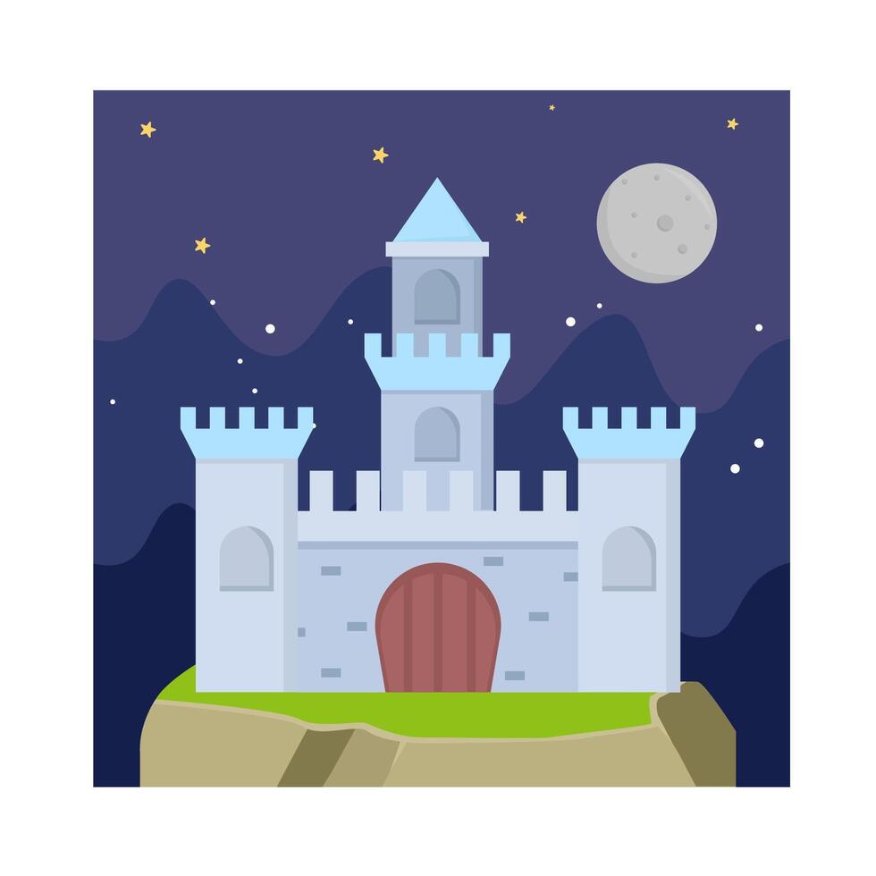 Illustration of castle vector